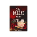 Poker Playing Cards — 'The Ballad of an Outlaw' Deck with Vintage Rose & Ace of Spades Design